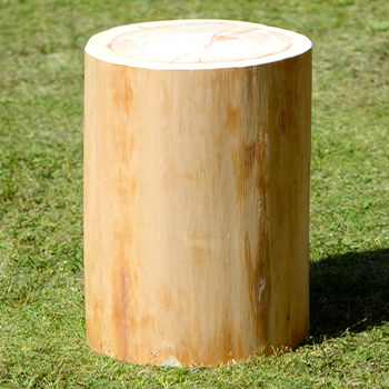 檜の丸太スツール高さ約38cm